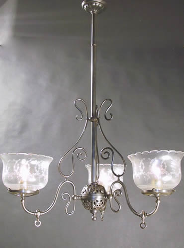 3-Light Aesthetic Gas Chandelier